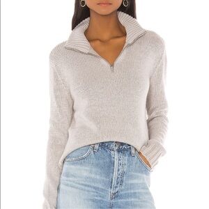 LPA Gray Half-Zip Sweater